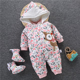 Baby Winter Jumpsuit Overalls Thick Warm Baby Rompers