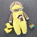 Baby Winter Jumpsuit Overalls Thick Warm Baby Rompers