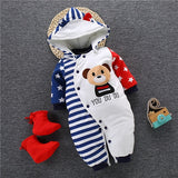 Baby Winter Jumpsuit Overalls Thick Warm Baby Rompers