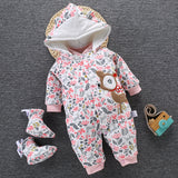Baby Winter Jumpsuit Overalls Thick Warm Baby Rompers