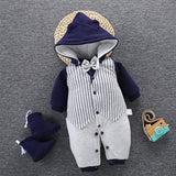 Baby Winter Jumpsuit Overalls Thick Warm Baby Rompers