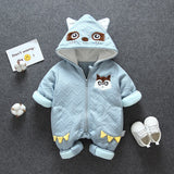 Baby Winter Romper Thick Warm Jumpsuit Overalls Cotton Outfits