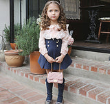 1Y-8Y Kid Baby Girls Elegant Lace Dress 2 Pcs Set