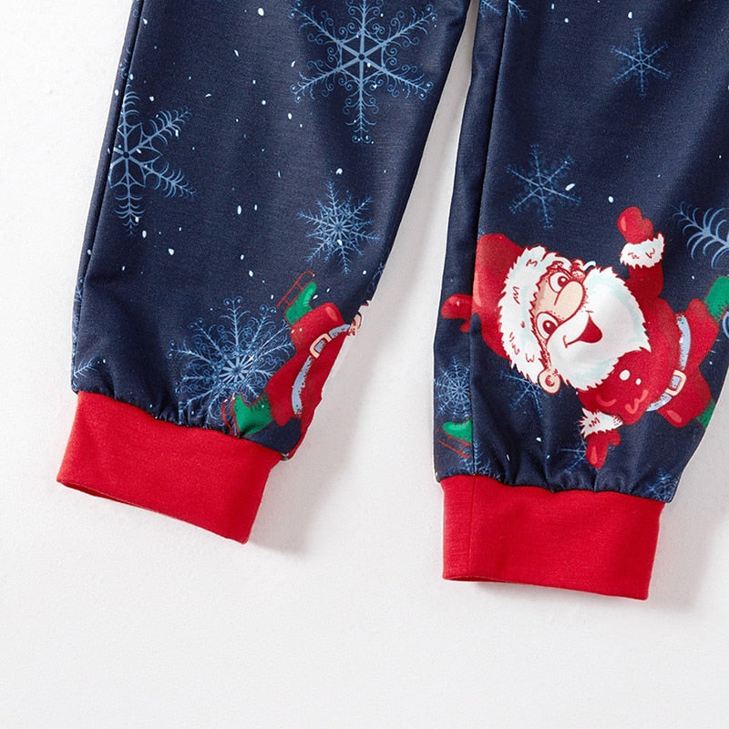 Fashion Family Matching Christmas Pajamas New Year Mom Daughter Daddy Baby