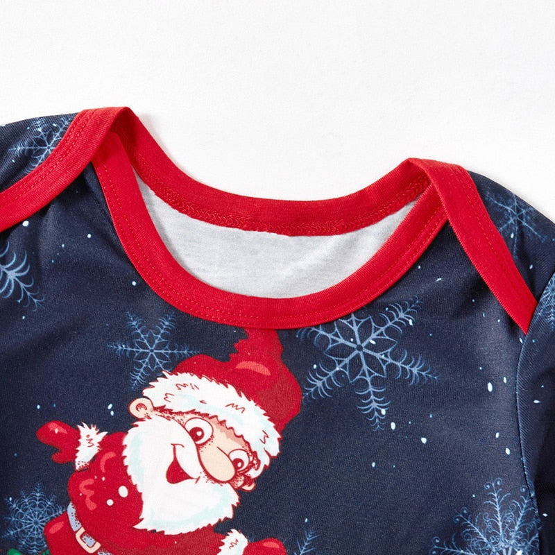 Fashion Family Matching Christmas Pajamas New Year Mom Daughter Daddy Baby