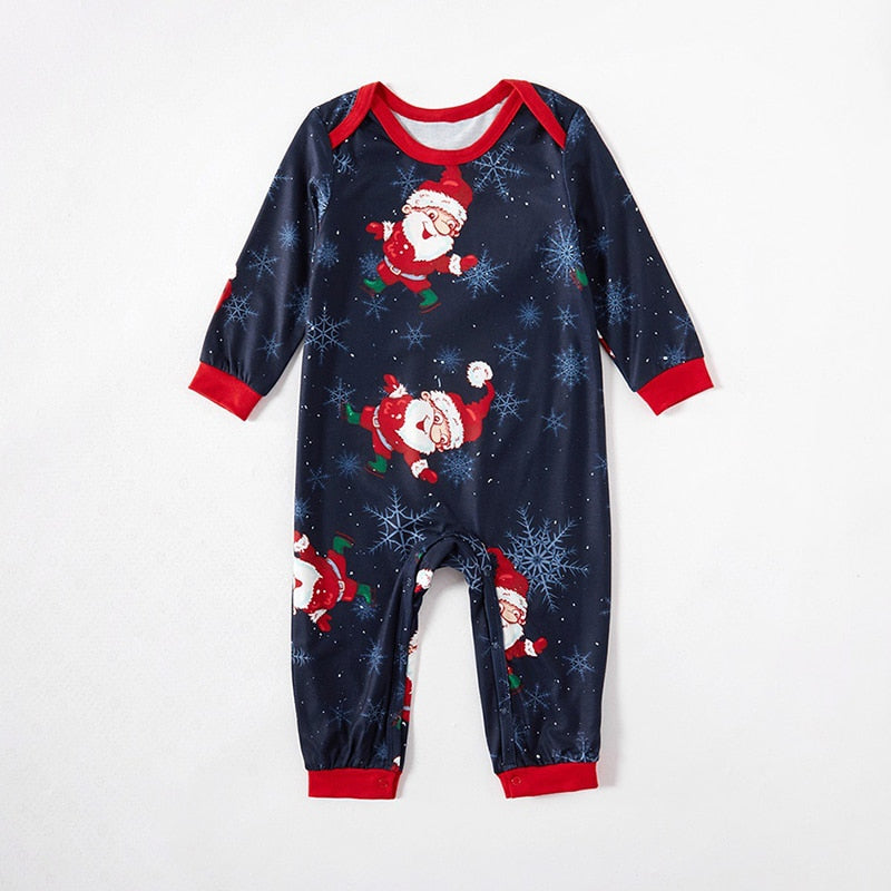Fashion Family Matching Christmas Pajamas New Year Mom Daughter Daddy Baby