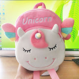 Baby Girls 3D Unicorn Backpacks Cute Plush School Bags