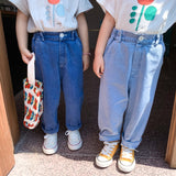 New Arrival Girls Boys Fashin Denim Pants