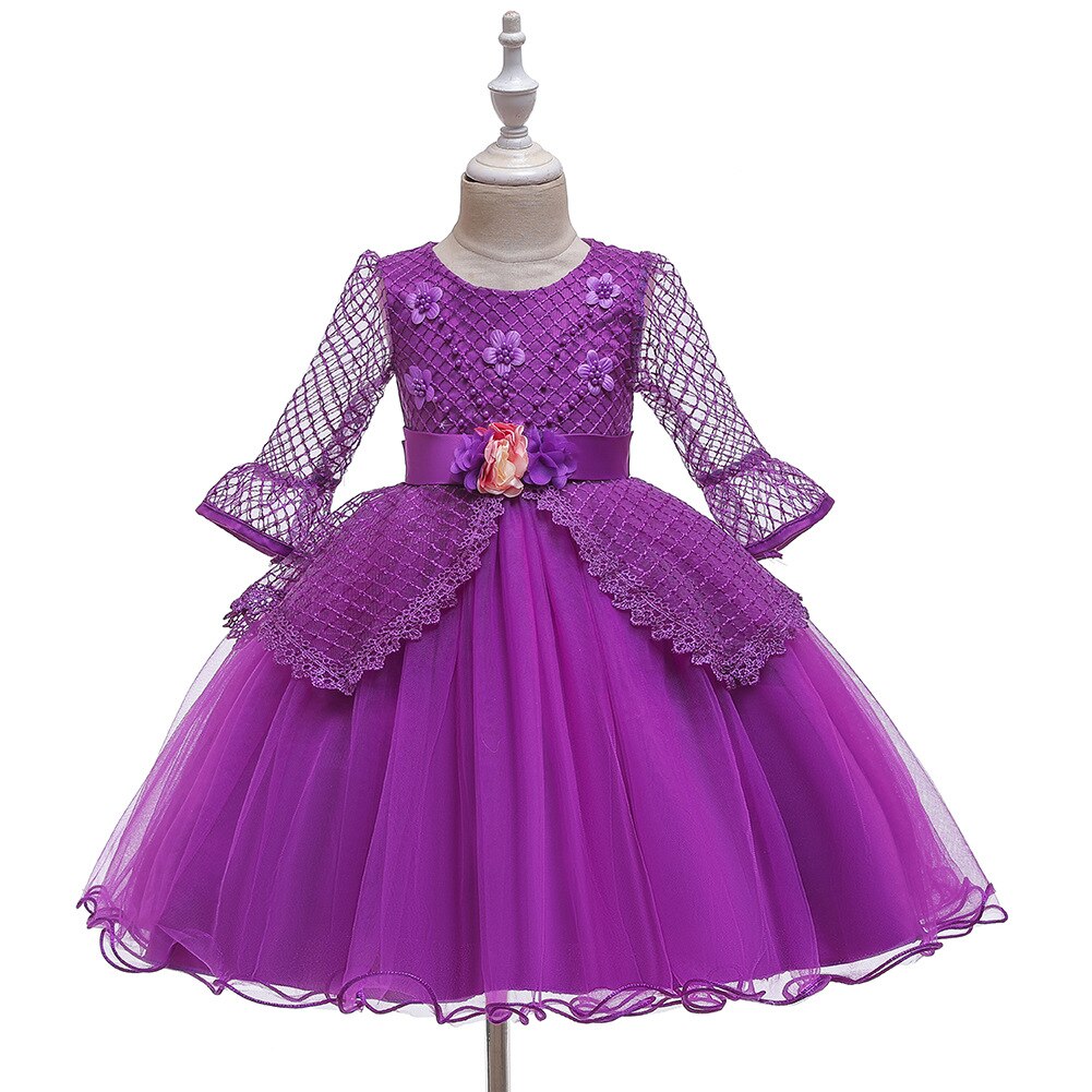 Kids Flower Girl Dress Evening Princess Party Wedding Dresses 3-12 Years