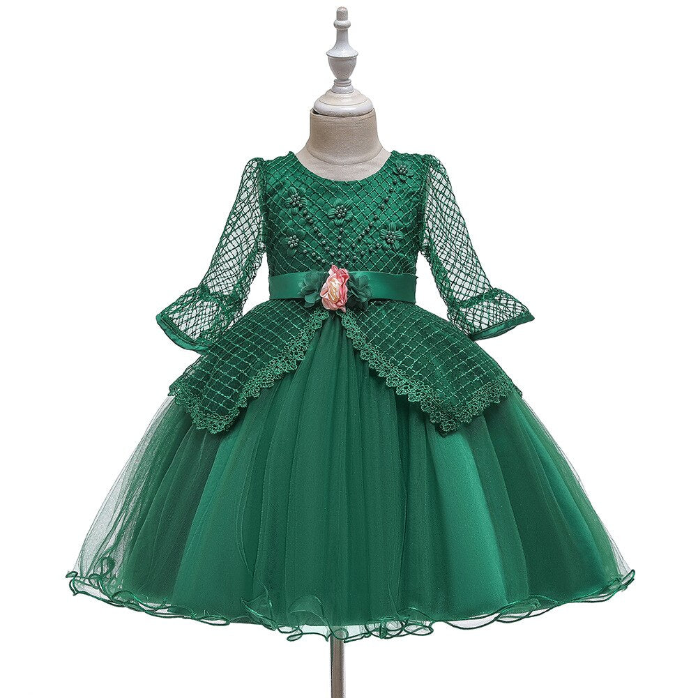Kids Flower Girl Dress Evening Princess Party Wedding Dresses 3-12 Years