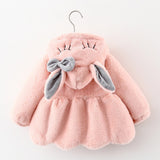 Winter Girls Warm Velvet Faux Fur Jacket Hooded Thicken Coat
