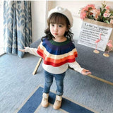 Baby Girls Winter Sweater Pullover Knitted Solid Top Sweaters