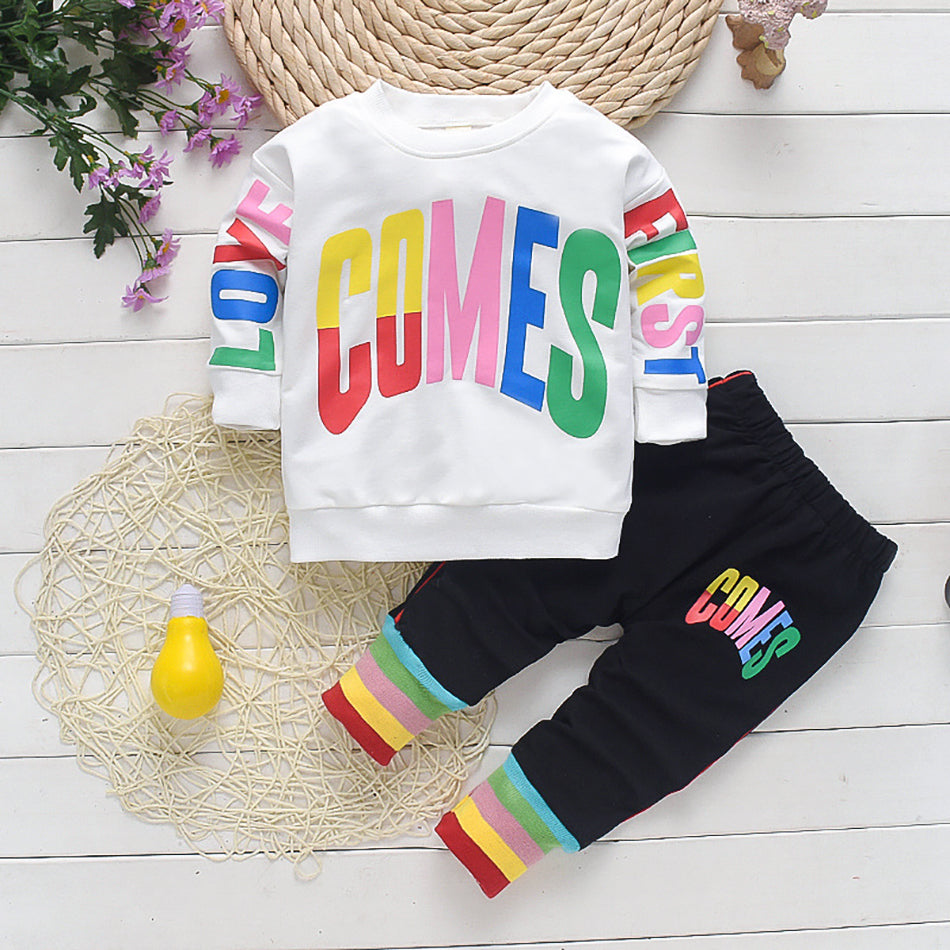 Autumn Kid Baby Boys Tracksuit Casual 2 Pcs Sets