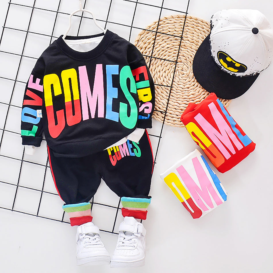 Autumn Kid Baby Boys Tracksuit Casual 2 Pcs Sets