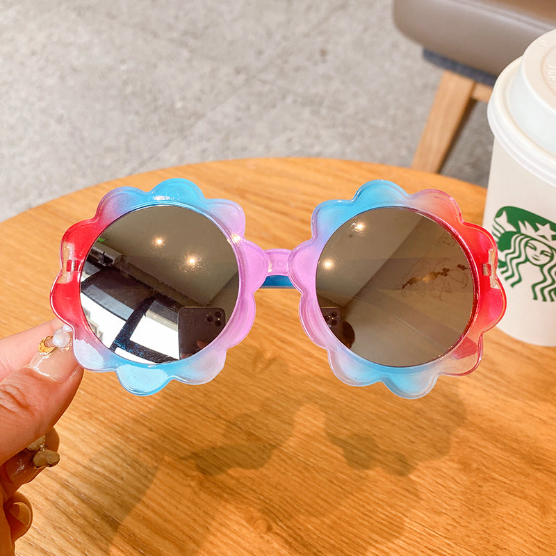 Kid Baby Star Cartoon Round Sunglasses UV400 Goggles