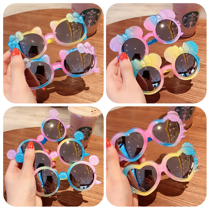 Kid Baby Star Cartoon Round Sunglasses UV400 Goggles