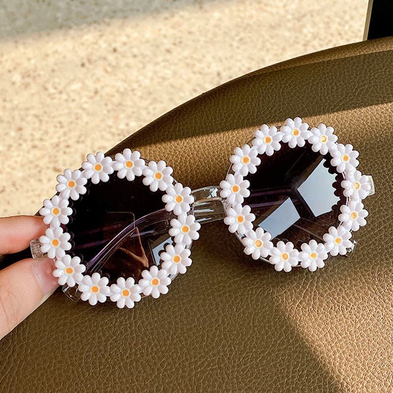 Kid Baby Star Cartoon Round Sunglasses UV400 Goggles