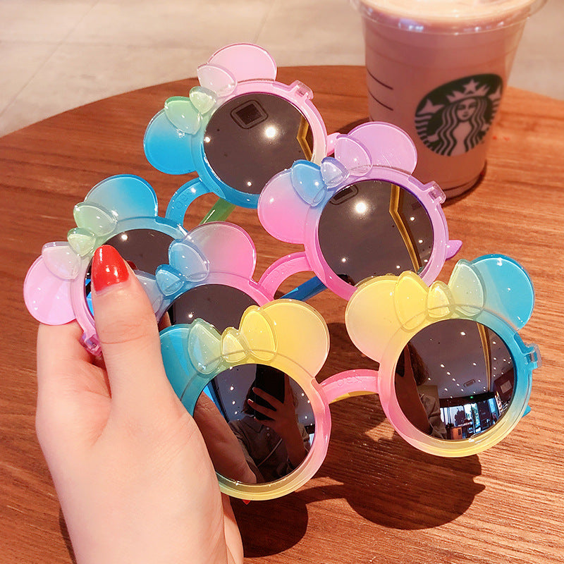 Kid Baby Star Cartoon Round Sunglasses UV400 Goggles