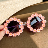 Kid Baby Star Cartoon Round Sunglasses UV400 Goggles