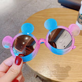 Kid Baby Star Cartoon Round Sunglasses UV400 Goggles