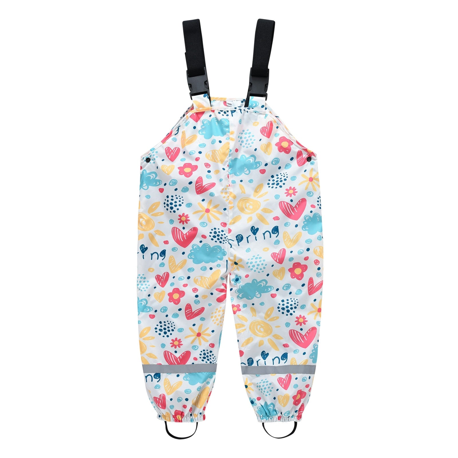 Boys Girls Rain Waterproof Jumpsuit Sport Bib Overalls Pants