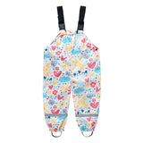 Boys Girls Rain Waterproof Jumpsuit Sport Bib Overalls Pants