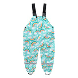 Boys Girls Rain Waterproof Jumpsuit Sport Bib Overalls Pants