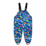 Boys Girls Rain Waterproof Jumpsuit Sport Bib Overalls Pants