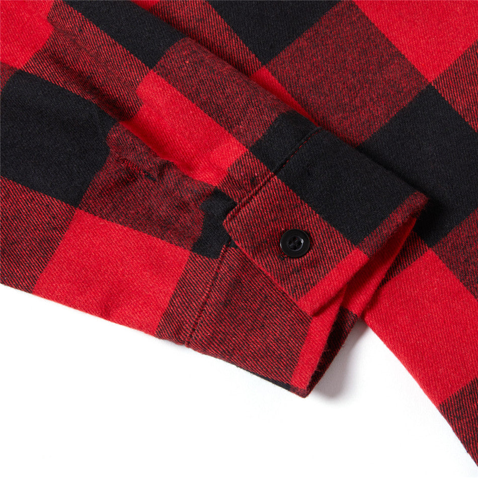 Family Matching Christmas Plaid Mother Daughter Shirts