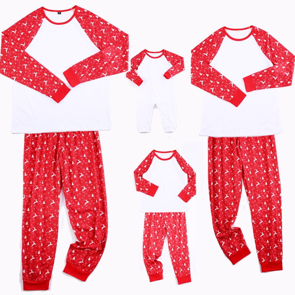 Christmas Pajamas Family Matching Outfits Father Mother Kids Sleepwear