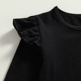 12M-5Y Fall Spring Kids Baby Girl Halloween O-Neck Suit 2 Pcs Set