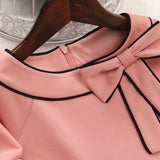Mother Daughter Bow Pink Dress Family Matching Dress