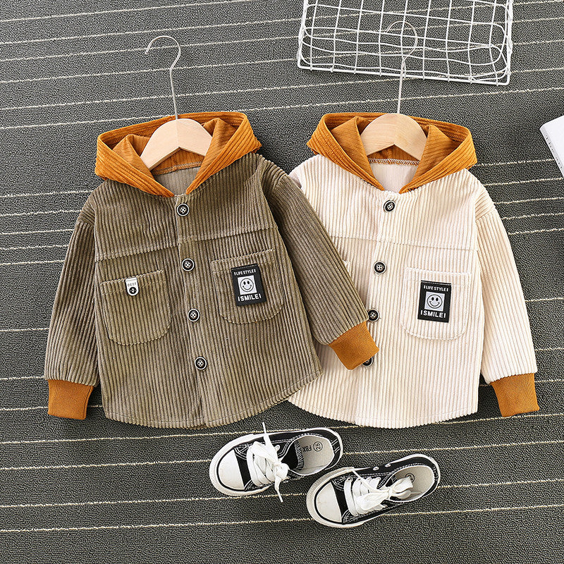 Spring Autumn Kid Baby Girl Corduroy Coats