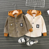 Spring Autumn Kid Baby Girl Corduroy Coats