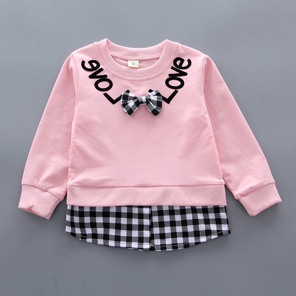 Baby Boy Girl Suit Fashionable Long Sleeve Ripped Sets 2 Pcs