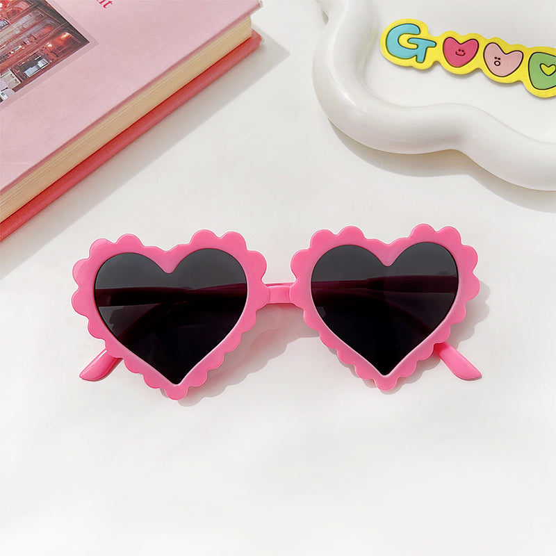 Kids Baby Cartoon Heart Sunflower Fruit Rabbit Ears Sunglasses