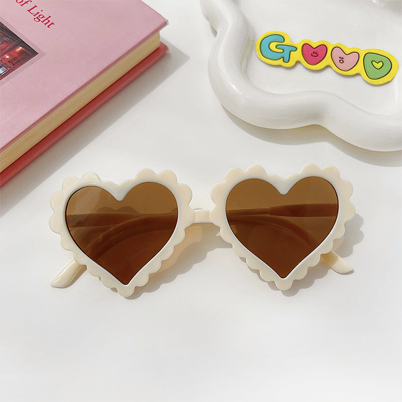 Kids Baby Cartoon Heart Sunflower Fruit Rabbit Ears Sunglasses