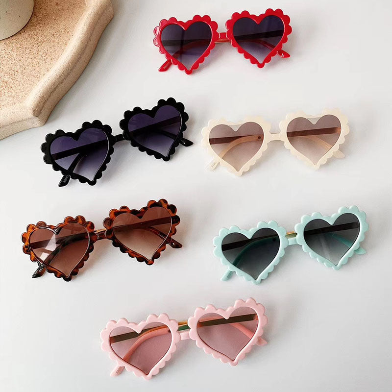 Kids Baby Cartoon Heart Sunflower Fruit Rabbit Ears Sunglasses