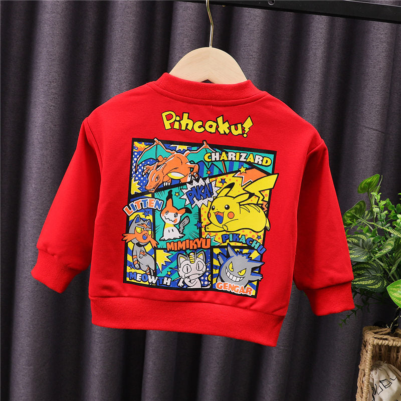 Spring Autumn Kid Baby Boys Girl Cartoon Cotton Shirts