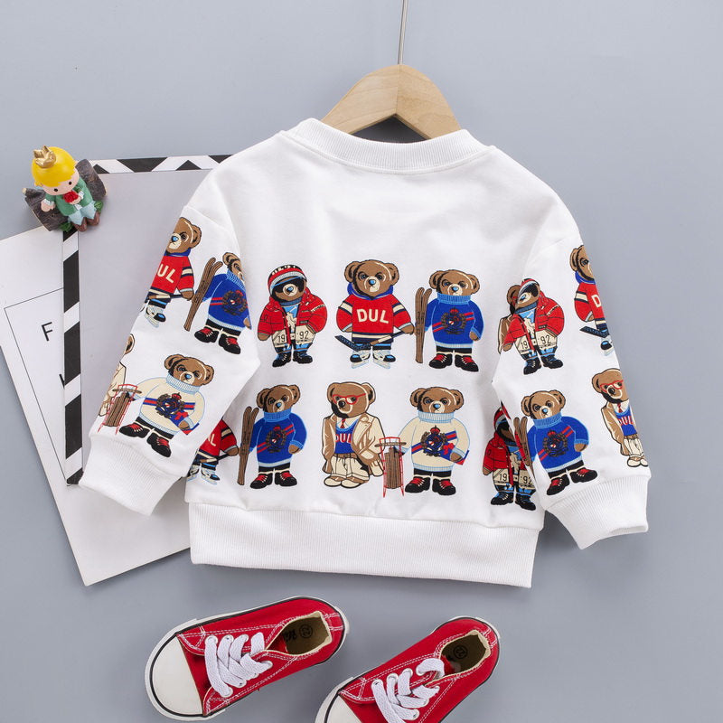 Spring Autumn Kid Baby Boys Girls Cotton Shirts