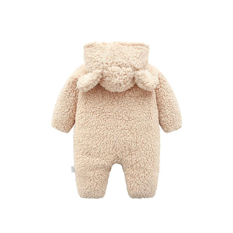 Newborn Baby Romper Trendy Bear Design Long-sleeve Jumpsuit for Baby 0-18 M