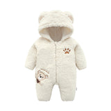 Newborn Baby Romper Trendy Bear Design Long-sleeve Jumpsuit for Baby 0-18 M