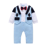 Newborn Infant Baby Boys Christmas Formal Romper