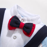 Newborn Infant Baby Boys Christmas Formal Romper