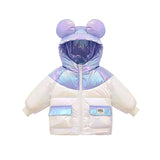 Winter Lightweight Down Jacket Boys Girls White  Bright Warm Coats