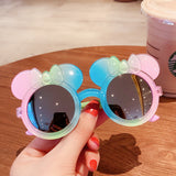 Kid Star Cartoon Round Colors Sunglasses UV400 Goggles Eyewear
