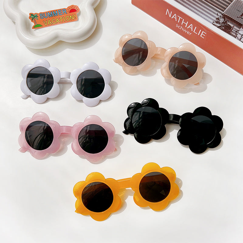 Kid Star Cartoon Round Colors Sunglasses UV400 Goggles Eyewear
