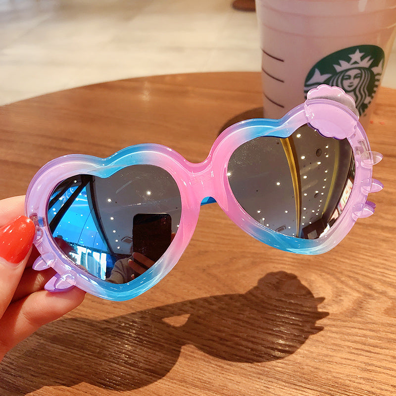 Kid Star Cartoon Round Colors Sunglasses UV400 Goggles Eyewear