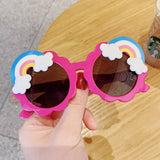 Kid Star Cartoon Round Colors Sunglasses UV400 Goggles Eyewear