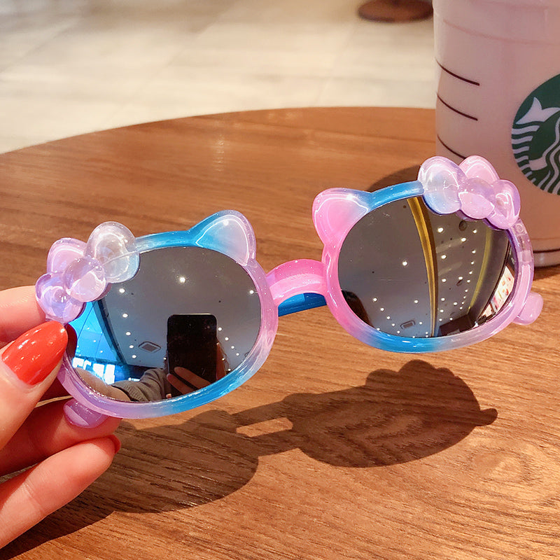 Kid Star Cartoon Round Colors Sunglasses UV400 Goggles Eyewear